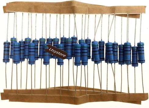 مجموعة مقاومات 2 وات، مجموعة مقاومات معدنية متنوعة 23 قيمة، 22 أوم - حزمة مقاومات 1 متر أوم متنوعة 2 وات، مجموعة مقاومات مقاومة 1% متوافقة مع Arduino in Kuwait