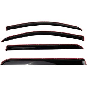 واقي المطر للنافذة الأمامية والخلفية مدخن لسيارة Toyota for Tacoma Limited/SR/SR5/ للطرق الوعرة/Sport 2016-2021 & Pro 2017-2021 طاقم مكون من 4 قطع في القناة TRG02708 in Kuwait