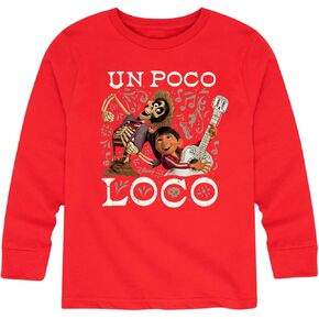 تي شيرت Disney Coco - Un Poco Loco - تي شيرت برسومات بأكمام طويلة للأطفال والشباب in Kuwait