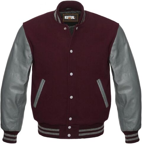 Varsity Jacket Baseball Letterman Jacket, Wool Body with Leather Sleeves Varsity Jacket For UNISEX in Saudi Arabia