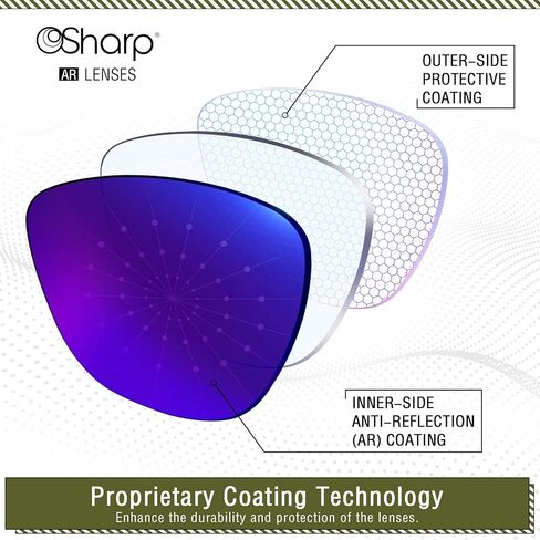 OSharp Performance Replacement Lenses for Oakley Flak Jacket XLJ Sunglasses in Kuwait