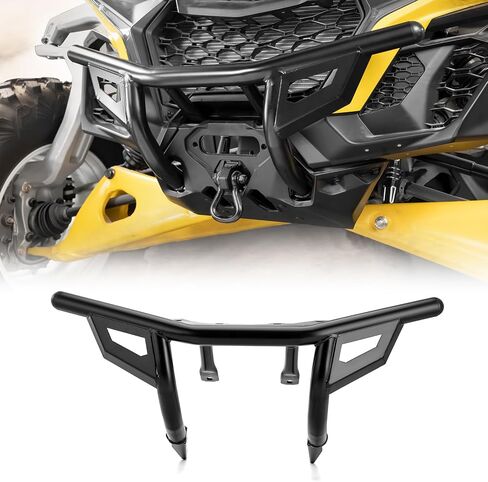 قطعة واحدة من المصد الأمامي WeiSen UTV متوافقة مع Can Am Maverick R/Max 2024-2025، رقم استبدال تركيب الضوء المدمج في الأنبوب الثقيل: 715007311/715007691 in Saudi Arabia