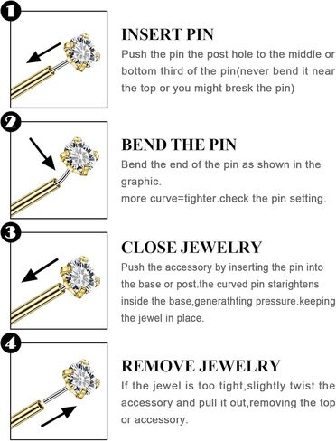 20G 18G 16G Threadless Flat Back Earrings Nose Studs 316L Surgical Steel Tragus Forward Helix Conch Cartilage Lobe Earrings Stud Medusa Labret Monroe Lip Ring Piercing Jewelry For Women Men in Saudi Arabia