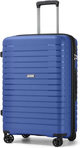 حقيبة كونو قابلة للتوسيع مقاس 20 بوصة مع عجلات دوارة، حقيبة متينة متينة مع حامل أكواب مخفي، هيكل صلب خفيف الوزن يمكن حمله على حقيبة السفر المعتمدة من شركة الطيران مع قفل TSA (أسود) in Kuwait