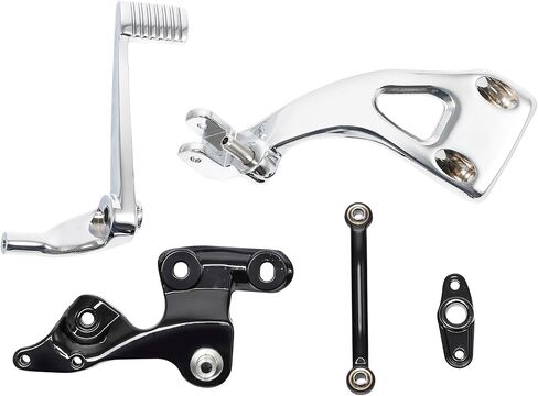 TCT-MOTORPARTS Chrome Mid Controls Brake Side Set Fit for Harley Sport Glide Fat Bob Softail FLSB FXFB FXFBS FXDRS 2018-2024 in Saudi Arabia