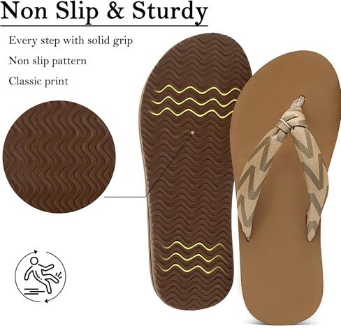 Flip Flops for Women Yoga Mat Arch Support Summer Beach Thong Sandals | Flexible, Soft Cushioning,Comfort, Quick-Dry, Lightweight Support, Beach, Pool, Shower and Travel in Saudi Arabia