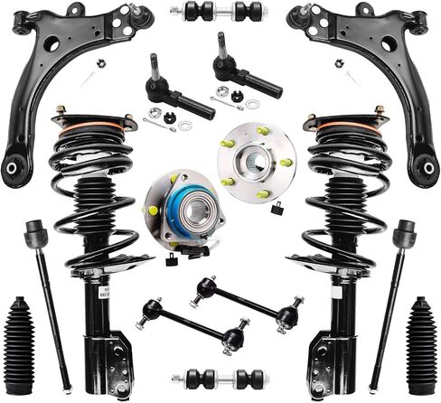 Detroit Axle - Front 16pc Struts Suspension kit for Chevrolet Impala Monte Carlo LaCrosse Regal Century Grand Prix Struts Lower Control Arms Tie Rods Wheel Bearing Hubs Boots Front Rear Sway Bars in Saudi Arabia