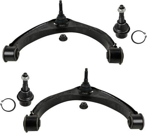 Detroit Axle - 4WD Front End Kit for 2009-2010 Dodge Ram 1500, 2011-2018 Ram 1500, 2 Upper Control Arms with Ball Joint 2 Lower Ball Joints 2012 2013 2014 2015 2016 2017 Replacement - 4pc Set in Saudi Arabia