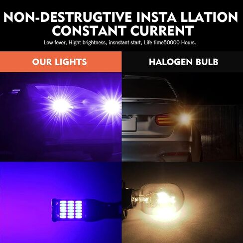 4 قطع T15 4014 45SMD LED مصابيح عكسية، 6500K 800LM لمبات إشارة الانعطاف للسيارة، مصابيح فرامل عالية السطوع 12 فولت، إضاءة 360 درجة، مناسبة لمعظم السيارات والشاحنات وRVs (أبيض) in Saudi Arabia