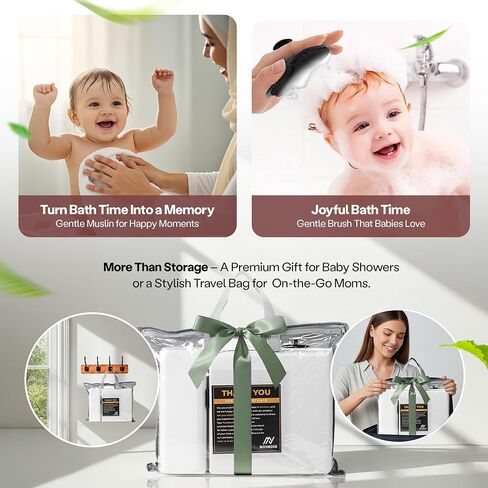 Baby Bath Kneeler and Elbow Rest Pad Set | Extra Thick Padding, Non-Slip, Machine Washable, Odorless - Includes Baby Bath Accessories in a Gift Ready Tote Bag - Baby & Toddler Bath Essentials in Saudi Arabia