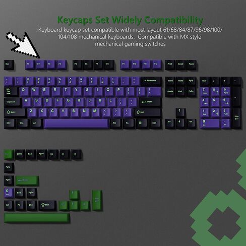 Clear Keycaps, White Custom Keycaps 60 Percent, Cherry Profile Keyboard Keycaps 75 Percen 141 Keys, White Fog Translucent Keycaps Set for Cherry Gateron MX Mechanical Keyboard in Kuwait