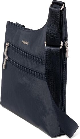 Baggallini Drift Slim Crossbody Bag for Women 10.6"x13" Lightweight Water-Resistant Travel Handbags RFID Card Slots in Saudi Arabia