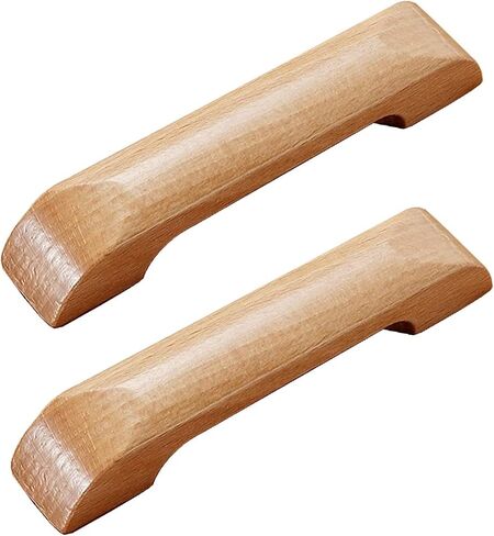Wood Drawer Knobs Pulls Handles, Wooden Handles Pull,2 Pcs Bow Shaped Handle Closet with Screws Drawer Handle Pull in Saudi Arabia