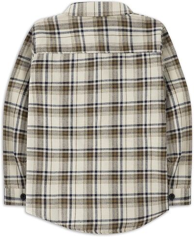 Boys' Button-Down Shirts Cowboy Western Plaid Long Sleeve with Bandana for Toddler Kids Outfit in Saudi Arabia