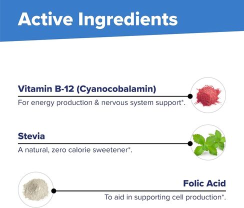 Superior Source No Shot Vitamin B12 Cyanocobalamin (1000 mcg), Folic Acid (400 mcg), Quick Dissolve MicroLingual Tablets, 100 Ct, Increase Energy, Boost Metabolism, Heart and Stress Support, Non-GMO in Kuwait