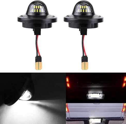2 قطعة لوحة ترخيص LED ضوء علامة مجموعة مصابيح لفورد F150 F250 F350 سوبر ديوتي رينجر إكسبلورر برونكو رحلة إكسبيديشن المصد الخلفي علامة مصباح in Saudi Arabia