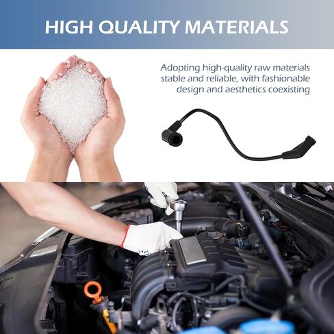 Fuel Pressure Vacuum Hose, High Temperature Resistance Fuel Pressure Regulator Rubber Hose for 4.8 L 5.3 L 6.0 L Engine, 17113556 Replacement, Compatible with GMC Chevrolet (Black) in Saudi Arabia