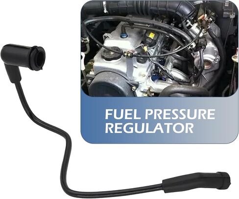 Fuel Pressure Vacuum Hose, High Temperature Resistance Fuel Pressure Regulator Rubber Hose for 4.8 L 5.3 L 6.0 L Engine, 17113556 Replacement, Compatible with GMC Chevrolet (Black) in Saudi Arabia