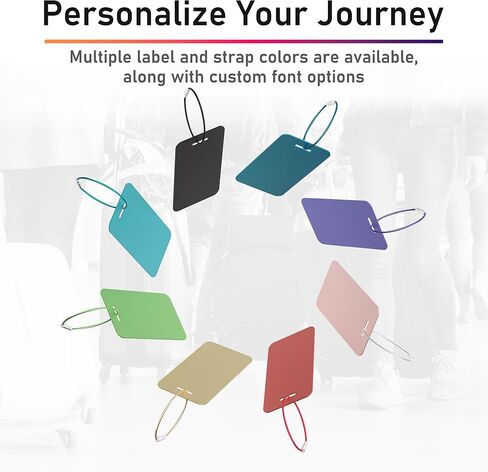 4 عبوات من علامات الأمتعة المعدنية المخصصة، علامات تعريف اسم الألومنيوم المحفورة خصيصًا مع الشعار/النص، علامات سفر مقاومة للماء مع حلقة فولاذية لحقيبة السفر وحقيبة الظهر والأمتعة والرحلات البحرية والحمل (أحمر) in Kuwait