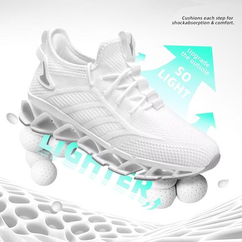 Men's Breathable Walking Shoes Non Slip Casual Sport Tennis Running Shoes Athletic Gym Blade Fashion Sneakers in Saudi Arabia