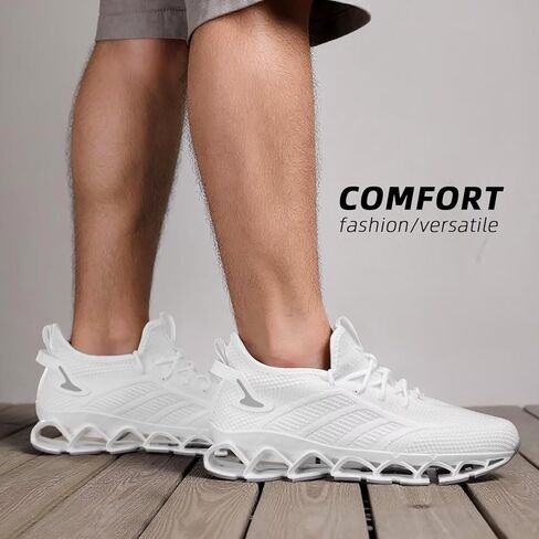 Men's Breathable Walking Shoes Non Slip Casual Sport Tennis Running Shoes Athletic Gym Blade Fashion Sneakers in Saudi Arabia