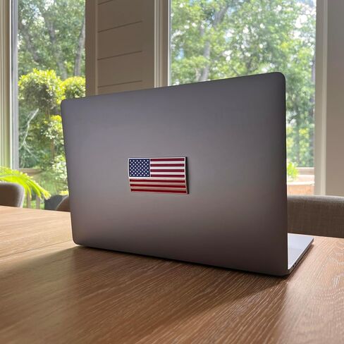 3D American Flag Car Emblem Decal – ABS Plastic USA Rectangular Flag 3.8" x 2" for Truck, Car, Motorcycle, Boat in Red Blue and Chrome in Saudi Arabia