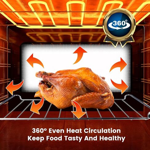 Replacement Air Fryer cooling rack for Cuisinart TOA-95 Air Fryer Convection Toaster Oven, 14.5''*11.7'' Air Fryer Stainless Steel Wire Rack Basket Tray Accessories Parts, Dishwasher Safes in Kuwait