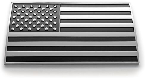 3D American Flag Car Emblem Decal – ABS Plastic USA Rectangular Flag 3.8" x 2" for Truck, Car, Motorcycle, Boat in Red Blue and Chrome in Saudi Arabia