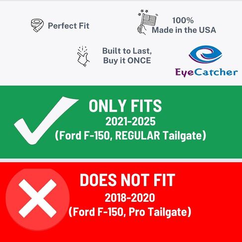 طقم إدخال حروف الباب الخلفي الفاخر من EyeCatcher لسيارة Ford F-150 2021-2026 (Tremor Spice) in Kuwait