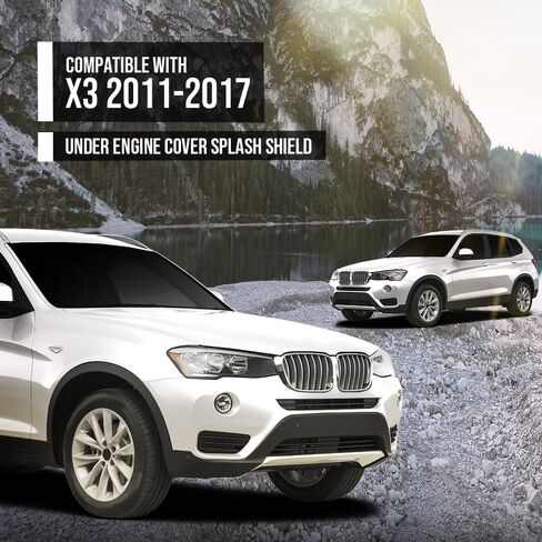 G-PLUS تحت غطاء المحرك Splash Rust Shield متوافق مع BMW X3 sDrive 2011 2012 2013 2014 2015 2016 2017 51757213662، 51-75-7-213-662، 51757378820 أسود in Saudi Arabia