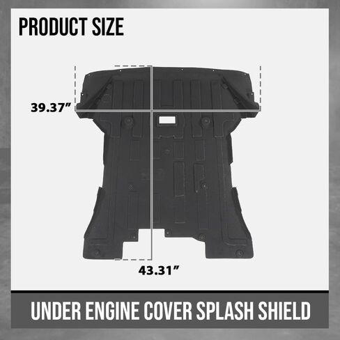 G-PLUS تحت غطاء المحرك Splash Rust Shield متوافق مع BMW X3 sDrive 2011 2012 2013 2014 2015 2016 2017 51757213662، 51-75-7-213-662، 51757378820 أسود in Saudi Arabia
