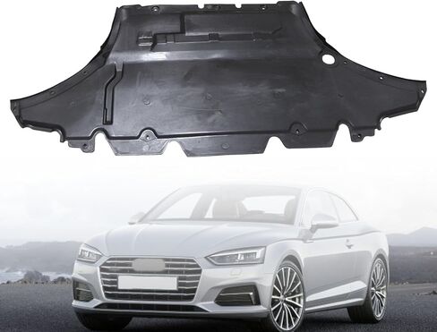 GXARTS Black Engine Rear Splash Shield Guard 8K1863821, Under Cover Splash Shield Baffle Guard Rear Engine 8K1-863-821 Compatible with Audi A5 S5 2013-2017 in Saudi Arabia