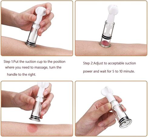 Body Vacuum Suction Cup Breastfeeding Mother and Women for Nipp.le Flat Shy and Inverted Nippl.ES Cups (4 Cup) in Saudi Arabia