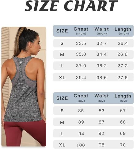 Workout Tank Tops for Women Loose fit Yoga Tops for Women Mesh Racerback Tank Tops Open Back Muscle Tank in Saudi Arabia