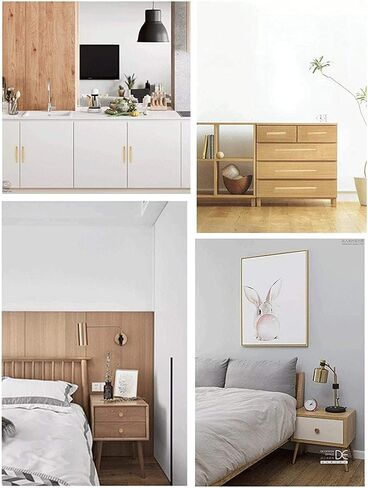Wood Drawer Knobs Pulls Handles, Wooden Handles Pull,2 pcs Wardrobe Drawer Handle, Knobs Pulls with Mounting Screws in Saudi Arabia