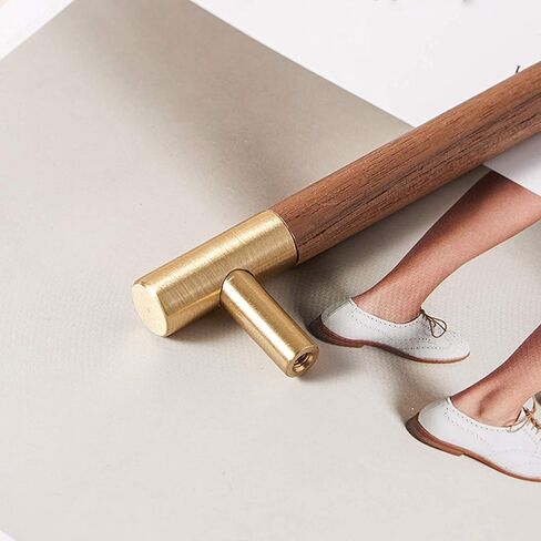 Wood Drawer Knobs Pulls Handles, Wooden Pull,Drawer Handle Pull,Solid Brass Walnut Handle Cabinet Doors Handles in Saudi Arabia