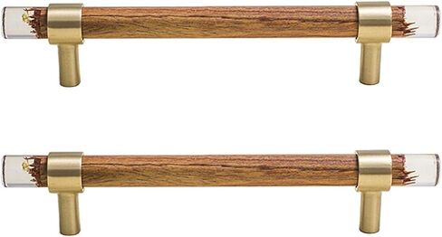 Wood Drawer Knobs Pulls Handles, Wooden Handles Pulls,Drawer Handle Pull,2 pcs Knobs T Bar Cupboard Handles in Saudi Arabia
