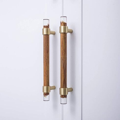 Wood Drawer Knobs Pulls Handles, Wooden Handles Pulls,Drawer Handle Pull,2 pcs Knobs T Bar Cupboard Handles in Saudi Arabia