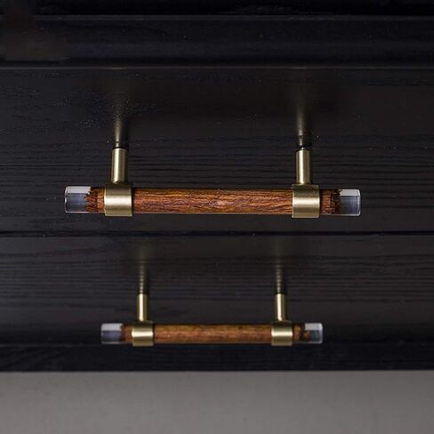 Wood Drawer Knobs Pulls Handles, Wooden Handles Pulls,Drawer Handle Pull,2 pcs Knobs T Bar Cupboard Handles in Saudi Arabia