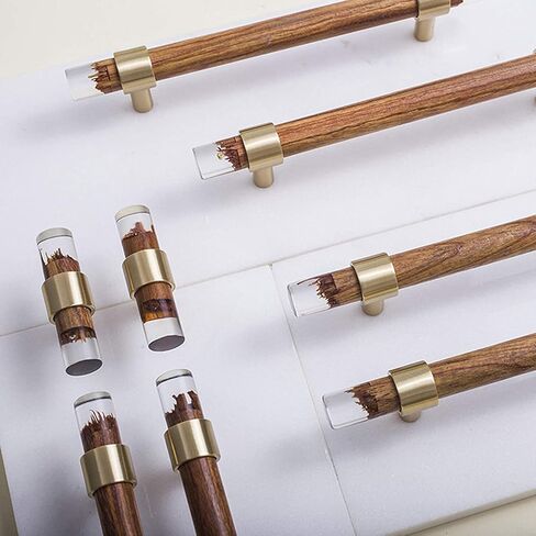 Wood Drawer Knobs Pulls Handles, Wooden Handles Pulls,Drawer Handle Pull,2 pcs Knobs T Bar Cupboard Handles in Saudi Arabia