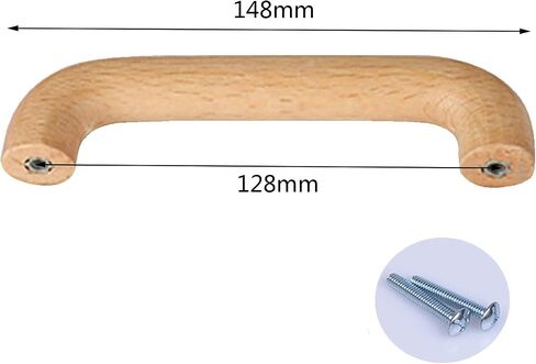 Wood Drawer Knobs Pulls Handles, Wooden Handles Pull,Drawer Handle,4 pcs Wood Wardrobe Pulls Bow Shaped Log Handle in Saudi Arabia