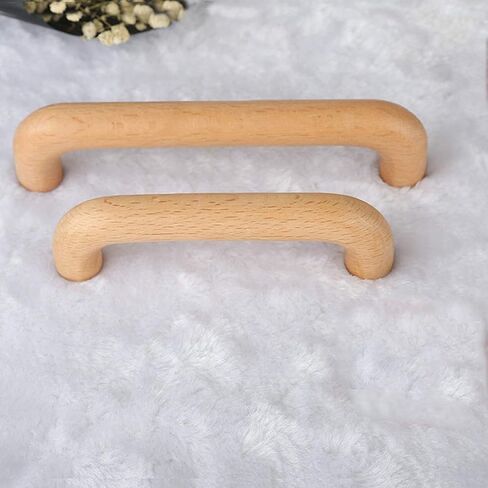 Wood Drawer Knobs Pulls Handles, Wooden Handles Pull,Drawer Handle,4 pcs Wood Wardrobe Pulls Bow Shaped Log Handle in Saudi Arabia