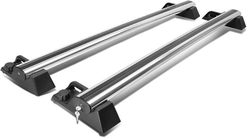 Auto Dynasty Pair Aluminum OE Style Roof Rack Top Cross Bars w/Lock & Keys Compatible with Hummer H2 03-09 in Kuwait