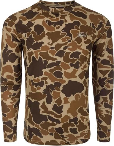 تي شيرت Drake Waterfowl للشباب للجنسين EST Camo Performance DW1905 للاستخدام الخارجي بعامل حماية من أشعة الشمس 50+ خفيف الوزن وأكمام طويلة in Saudi Arabia
