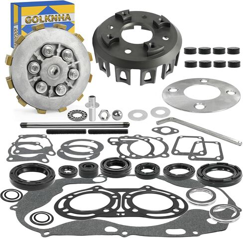 Clutch Assembly & CNC Basket & Friction Steel Plates Pusher Kit Compatible with Yamaha Banshee 350 YFZ350 1987-2006 RZ350 1984-1985 in Saudi Arabia