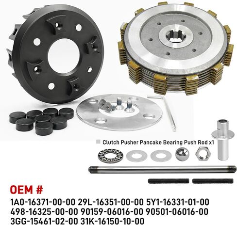 Clutch Assembly & CNC Basket & Friction Steel Plates Pusher Kit Compatible with Yamaha Banshee 350 YFZ350 1987-2006 RZ350 1984-1985 in Saudi Arabia
