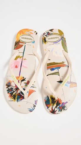 Havaianas Women Slim Animal Floral Fusion Flip Flops - Spring and Summer Pool Sandals for Women in Kuwait