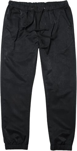 Match Men's Tapered Casual Pants Mid Rise with Drawstring Waist Elastic Cuffs in Saudi Arabia