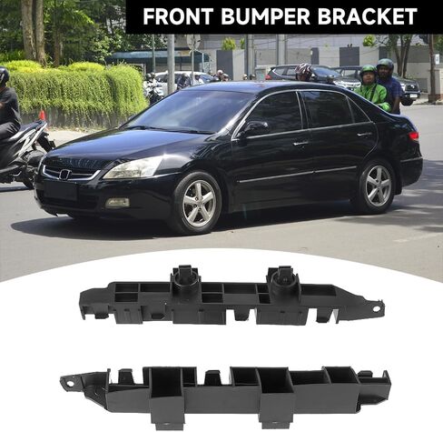 1 Pair Left and Right Side Front Bumper Bracket Bumper Retainer Support - Compatible for Honda Accord 2.4L L4 - Gas, 3.0L V6 - Gas 2003-2005 - Replace Part 71193-SDA-A01, 71198-SDA-A01 in Saudi Arabia