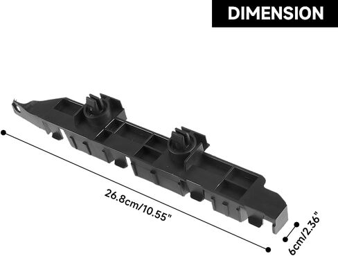 1 Pair Left and Right Side Front Bumper Bracket Bumper Retainer Support - Compatible for Honda Accord 2.4L L4 - Gas, 3.0L V6 - Gas 2003-2005 - Replace Part 71193-SDA-A01, 71198-SDA-A01 in Saudi Arabia